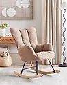 Rocking Chair OULU Boucle Sand Beige