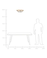 Lampadario a LED NORE Oro_847350