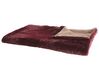 Coperta di plaid 180 x 220 cm bordeaux TANTAN_812592