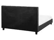 Cama Tecido LA ROCHELLE 160 x 200 cm Cinzento escuro_745012