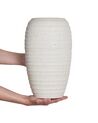 Vase 36 cm en grès blanc LENOK _935240