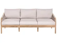 Sofa ogrodowa dla 3 osób SUMBA Drewno akacjowe Jasnobrązowy_1086707