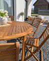 6 Seater Acacia Wood Garden Dining Set TOLVE_929964