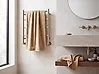 Conjunto de 2 toallas MITIARO Felpa de algodón Beige