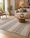 Rug BOZOVA Light Beige 200 x 200 cm Wool