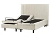 Cama ajustable Tela DUKE II 160 x 200 cm Beige
