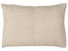 Right Hand Fabric Corner Sofa Beige SERSAN_929133