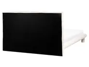 Bett mit Lattenrost Bouclé CRESSAT 160 x 200 cm Cremeweiß_1009056