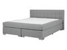 Luxusní kontinentální postel v elegantní světle šedé 140 x 200 cm ADMIRAL_728092
