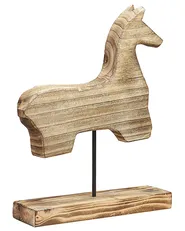 Figurine Horse COLIMA Paulownia Wood Light Brown_791691
