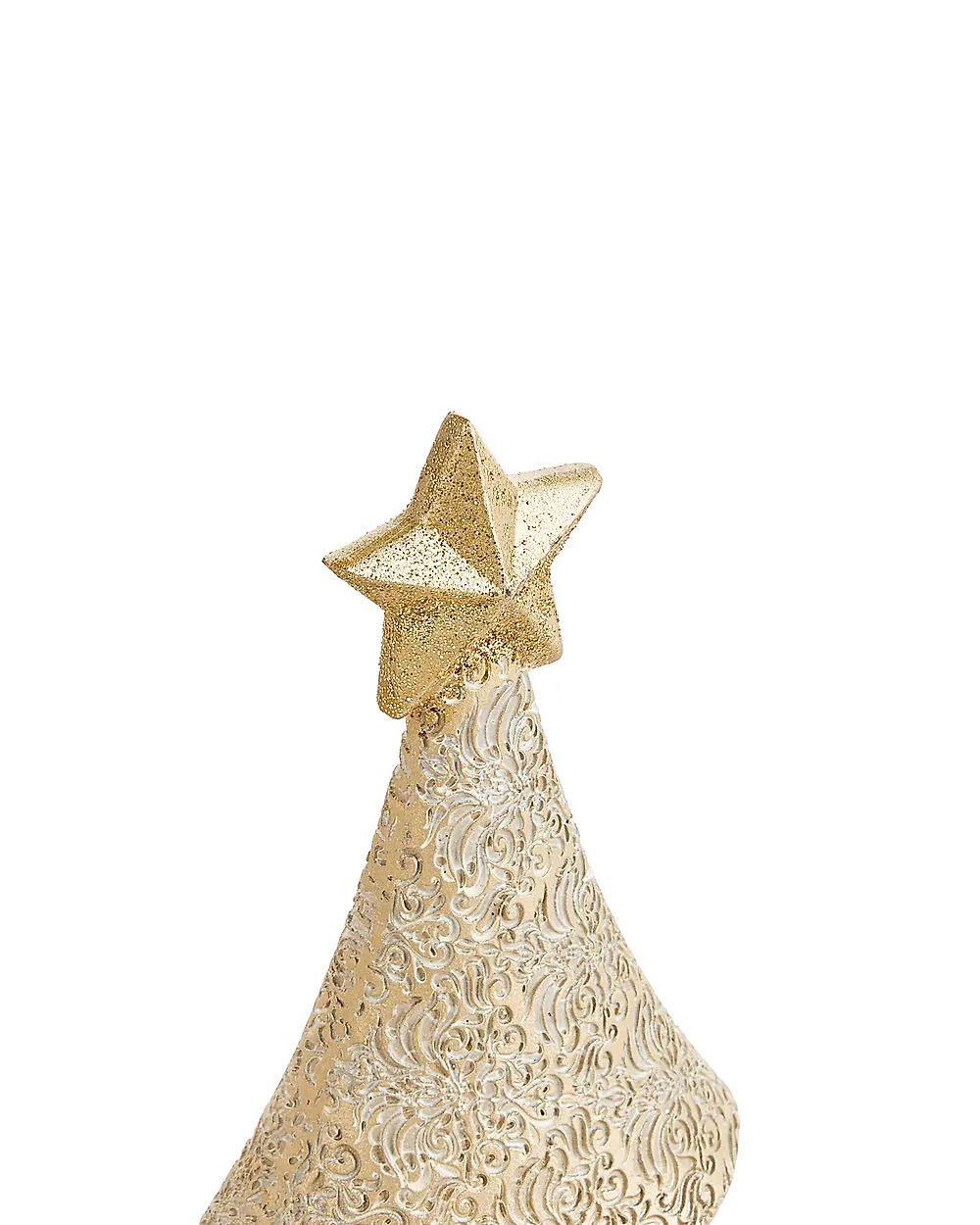Set di 2 decorazioni natalizie ERVASTI 32/41 cm Albero di Natale Oro_1175736