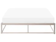 Letto senza testata Metallo VIRY 140 x 200 cm Beige chiaro_1073027