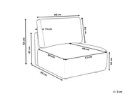 1-Seat Section MESNALI Fabric Green_1046461