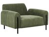 Conjunto de sofás 4 lugares em bombazine verde ASKIM_918500