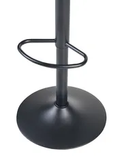 Set of 2 Bar Stools TILTON Swivel Faux Suede Brown_1078316