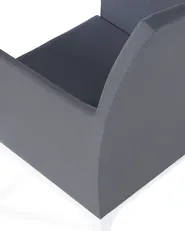 Set of 4 Garden Chairs BACOLI Fabric Dark Grey_825779