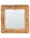 Water Hyacinth Wall Mirror 52 x 52 cm Natural LANGLI_894206