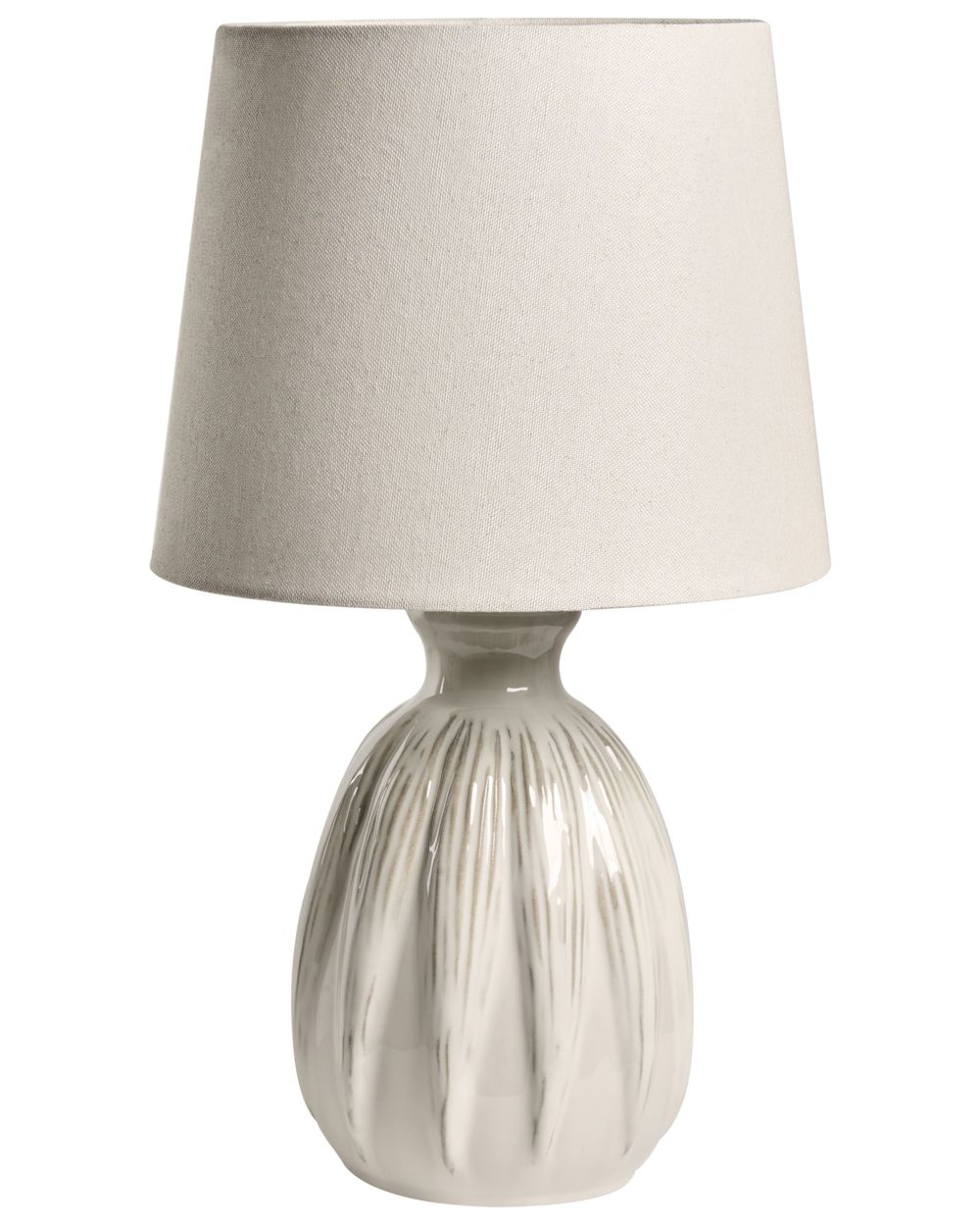 Stolná lampa AGUAN Keramika Svetlobéžová