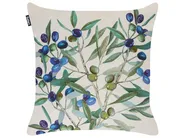Zestaw 2 poduszek ogrodowych ALOYSIA Wzór roślinny 45 x 45 cm Jasnobeżowy_1125099