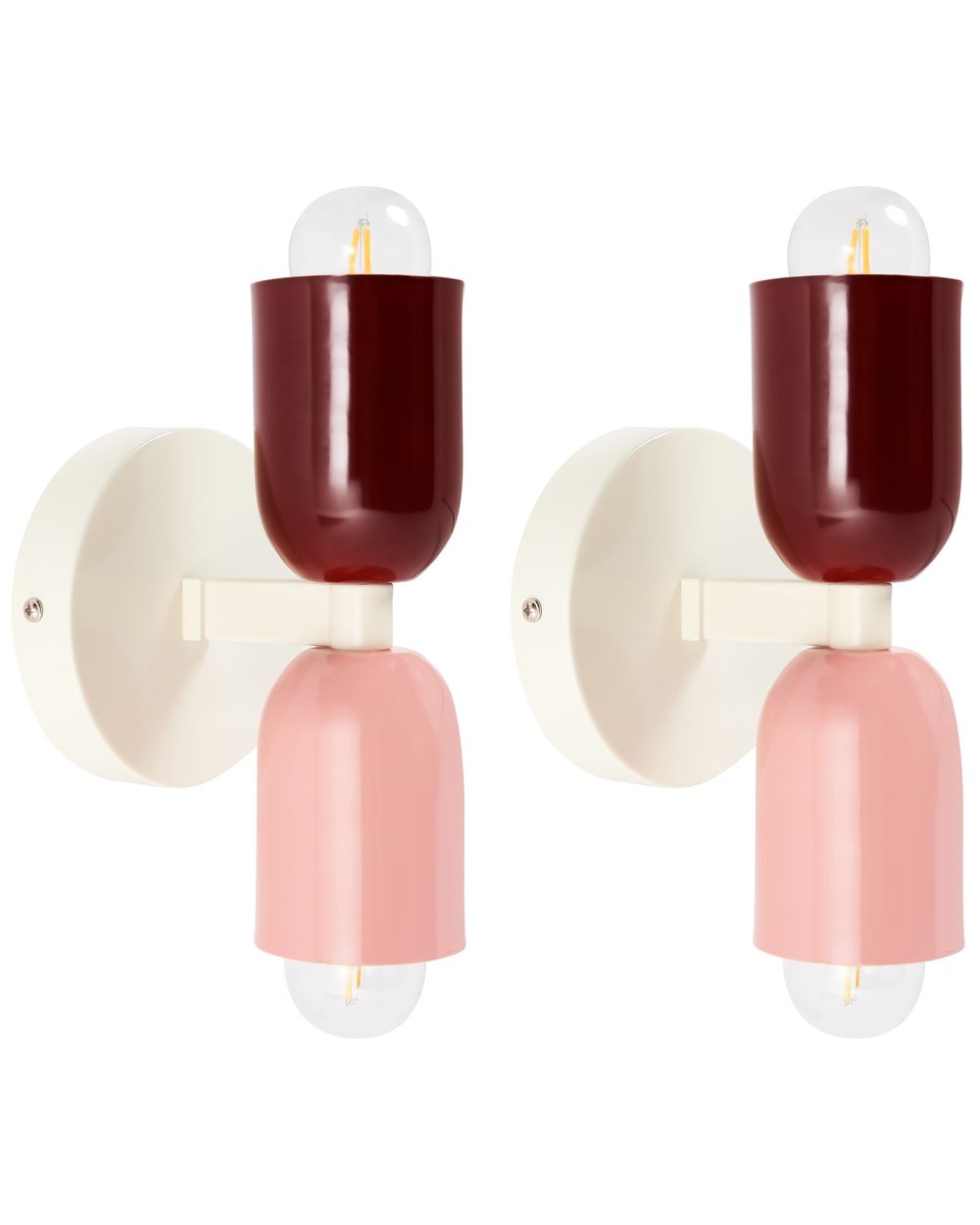 Set van 2 wandlampen TOPI Metaal Meerkleurig