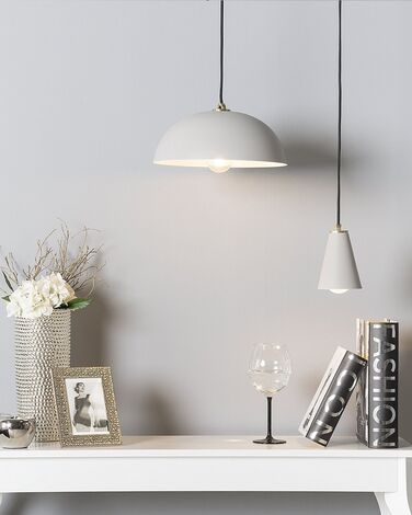 Metal Pendant Lamp Grey CARES