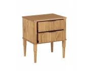 Bedroom Set Pine Wood FLAVIGNAC 120 x 200 cm (EU Small Double) Light Brown_1150501