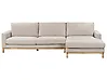 Sofá esquinero SIGGARD Tela Beige claro Izquierda