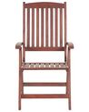 Tuinstoel set van 6 acaciahout terracotta TOSCANA_783980