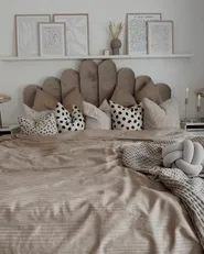 Set of 2 Decorative Cushions MALNI 19 x 19 cm Boucle Off-White Solid_858148