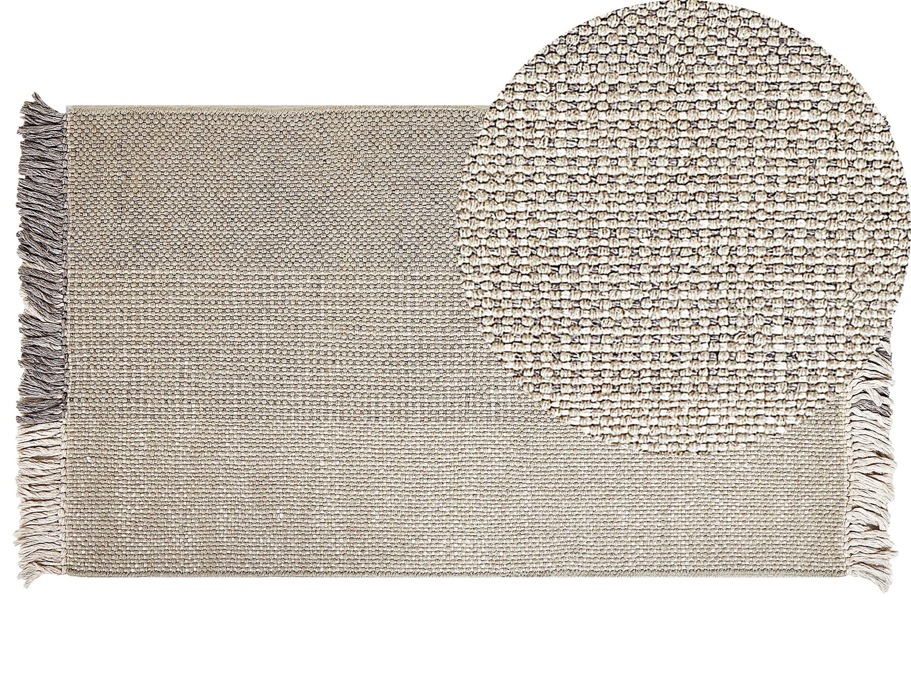 Vlněný koberec 80 x 150 cm šedý TEKELER_847385