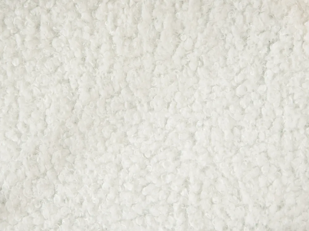 Verstelbaar bed Bouclé DUKE II 160 x 200 cm Gebroken wit_1026101