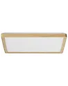 LED Ceiling Lamp TIVORA with Remote with Dimmer Light Brown