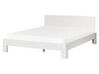 Dřevěná postel 160 x 200 cm bílá ROYAN_925899