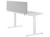 Desk Screen 130 x 40 cm Light Grey WALLY_801901