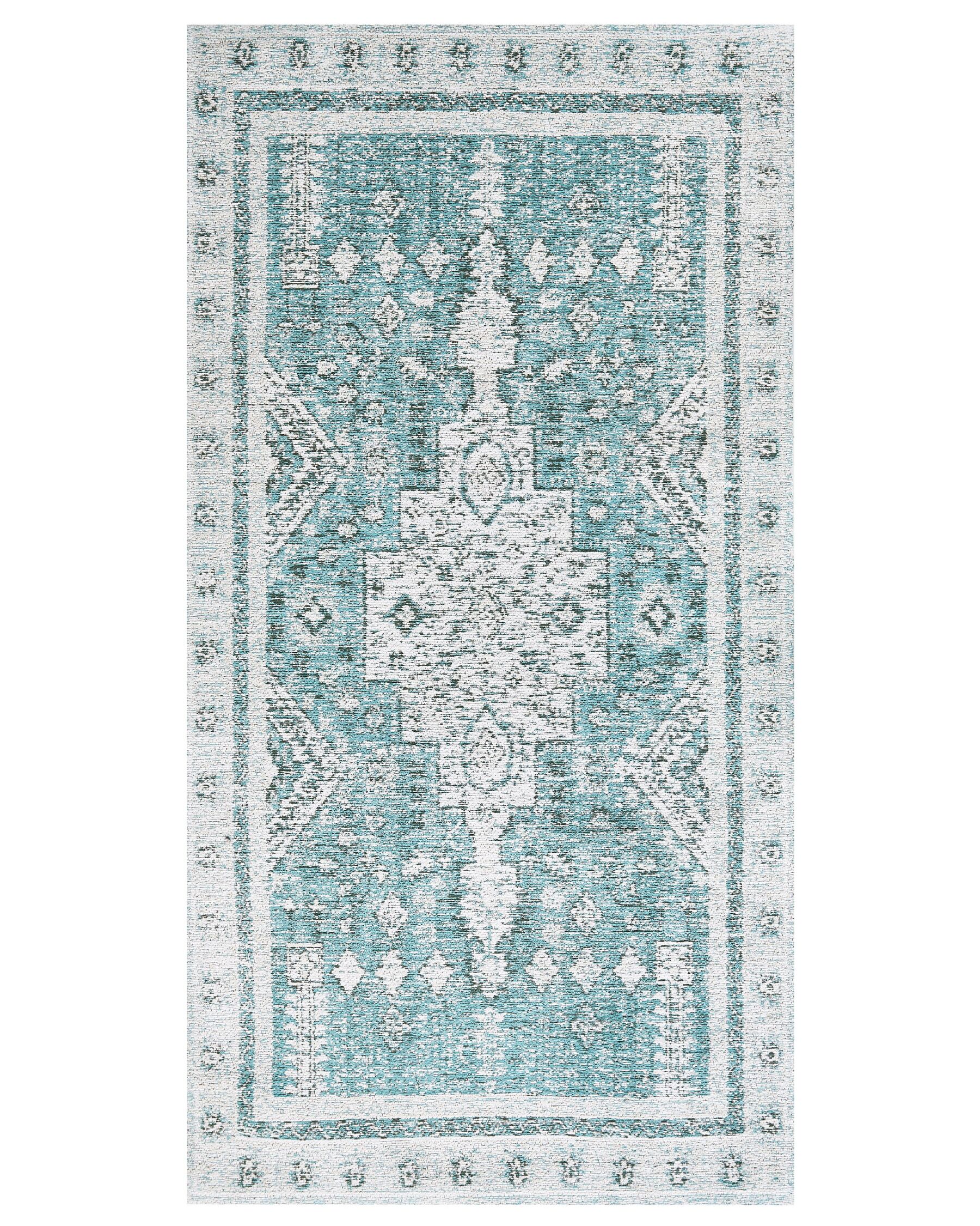 Bavlnený koberec 80 x 150 cm mätová zelená FULLA_852229
