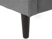 Bett mit Lattenrost Stoff COLMAR 160 x 200 cm Grau_676002