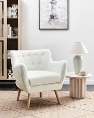 Armchair DRAMMEN Boucle White_951422