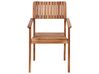 Zestaw ogrodowy drewniany stół i 4 krzesła AGELLO z parasolem (12 opcji do wyboru)_923488