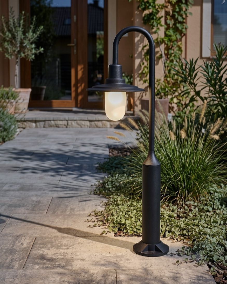 Borne d'extérieur LED ABEDES Noir