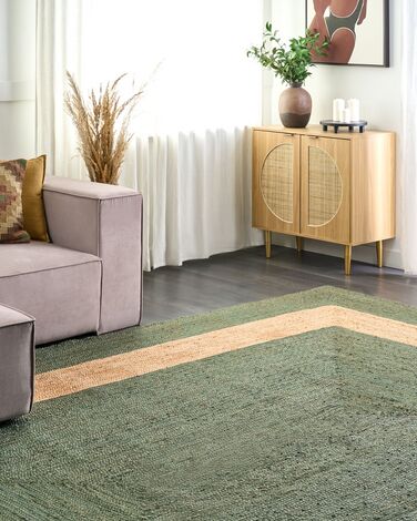 Jute Area Rug 300 x 400 cm Green KARAKUYU