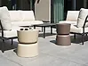 Set of 2 Side Tables ATACAMA 32/40 cm 32/40 cm Brown Beige