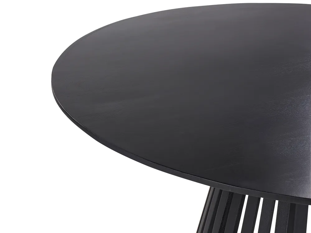 Dining Table MESILLA Black 120 cm 120 cm Acacia Wood_906721