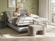Adjustable Bed Fabric VICEROY 160 x 200 cm (EU King Size) Light Grey_1044415
