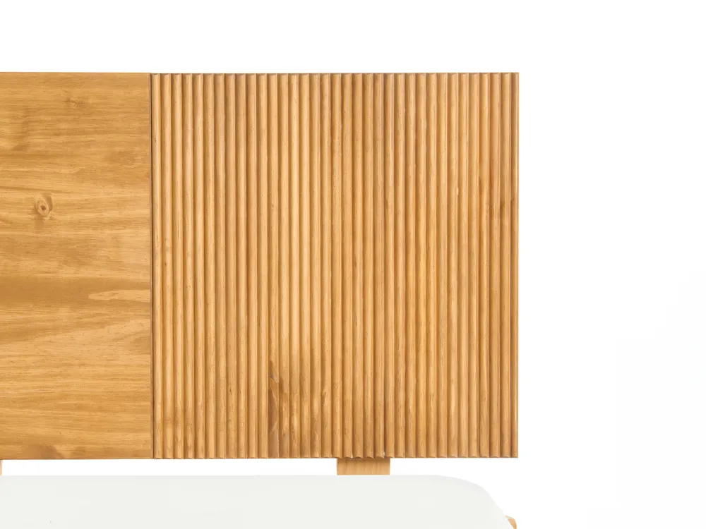 Bed Pine Wood FLAVIGNAC 140 x 200 cm (EU Double) Light Brown_1118345