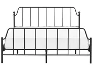 Bed Metal MAURESSAC 160 x 200 cm (EU King Size) Black_897380