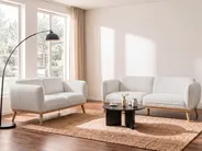 Sofa 3 Seater LJUNG Boucle White_1076624
