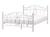 Bett mit Lattenrost Metall ANTLIA 140 x 200 cm Hellbeige