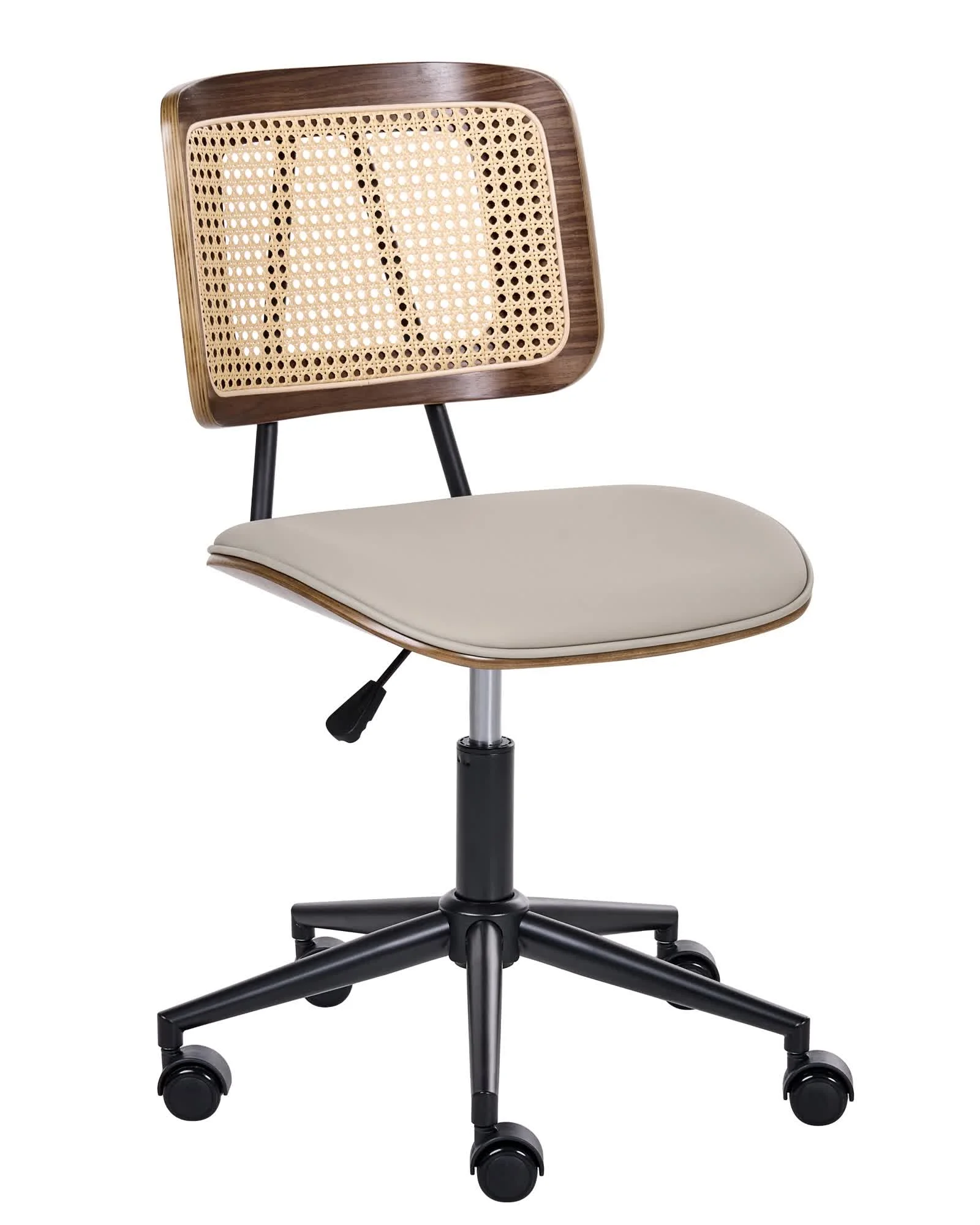 Desk Chair ARDO Faux Leather Taupe_1080711