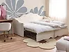 Trundle Bed Velvet LORETTE 90 x 200 cm (EU Single) Light Beige