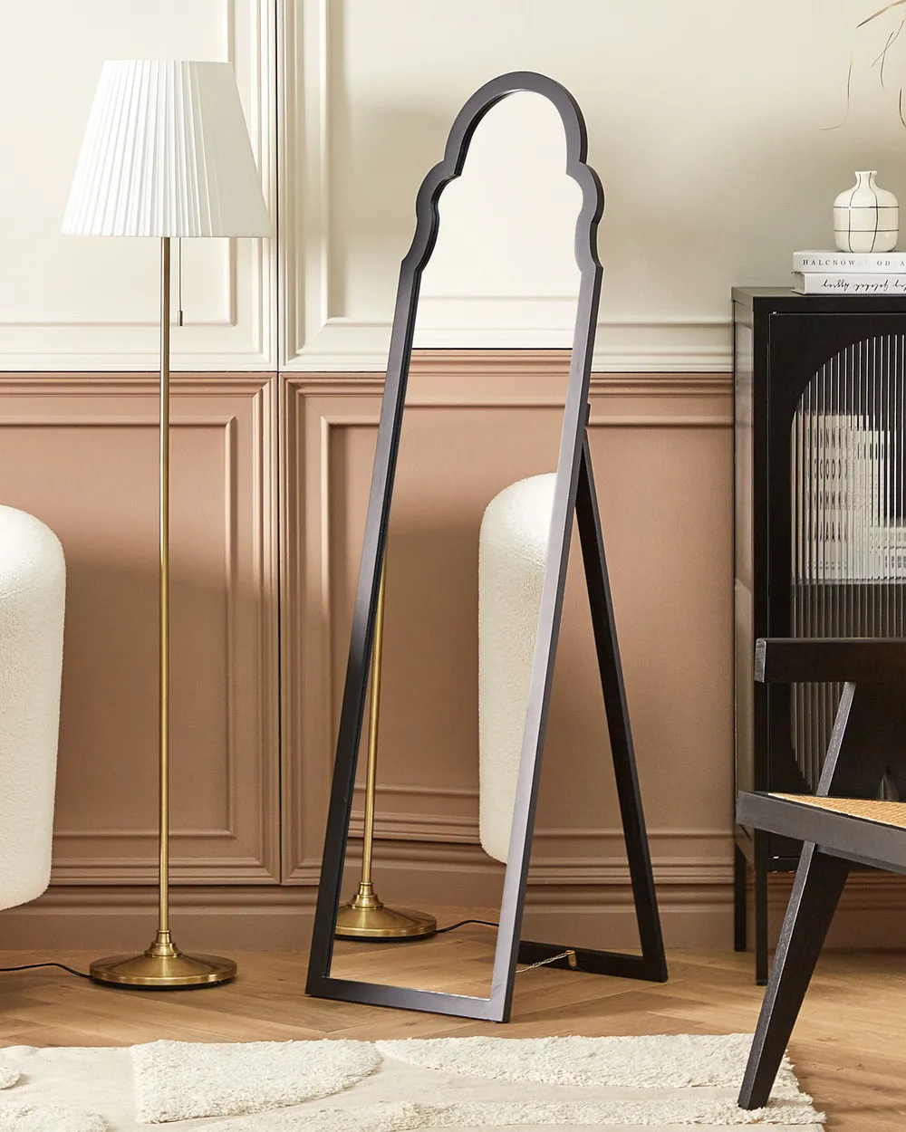 Lustro stojące CHATILLON 150 cm Czarny